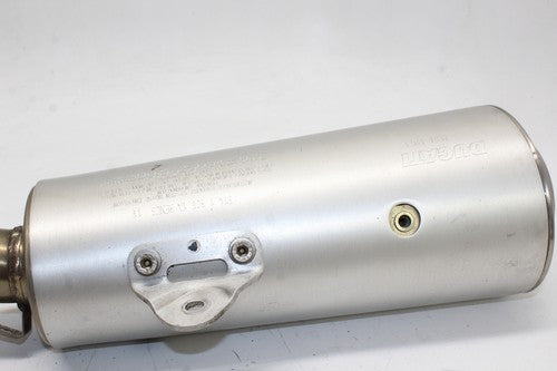 2009 Ducati Monster 696 Left Exhaust Pipe Muffler Slip ON Can Silencer OEM