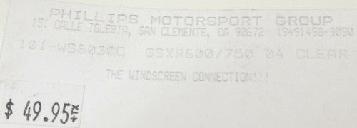 2009 Suzuki Gsxr750 Front Windshield Windscreen  94611-37h00