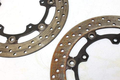 2005 YAMAHA YZF R6 FRONT LEFT RIGHT BRAKE ROTORS DISCS 5SL-2581T-00-00 OEM