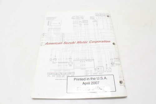2007 "K7" Suzuki Motorcycle /ATV Wiring Diagram Manual