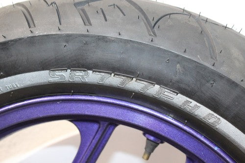 1995 Kawasaki Ninja 250r Ex250f Rear Back Wheel Rim With Rotor And New Tire