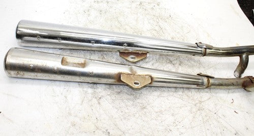 1978 Suzuki Gs400x Full Exhaust System Headers Pipe Muffler