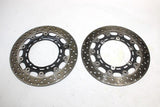 2002 YAMAHA YZF R6 FRONT LEFT RIGHT BRAKE ROTORS DISCS OEM