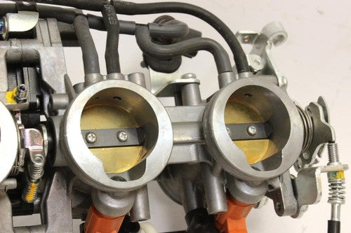 13-15 KAWASAKI NINJA ZX6R ZX636F ABS MAIN FUEL INJECTORS / THROTTLE BODIES OEM