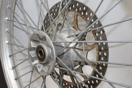 1996 Husaberg Fe350 Te350 Front Wheel Rim TIre W/ Rotor OEM