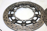 2007 Yamaha Yzf R6 Front Left Right Brake Rotors Discs