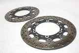 2002 YAMAHA YZF R6 FRONT LEFT RIGHT BRAKE ROTORS DISCS OEM