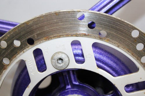 1995 Kawasaki Ninja 250r Ex250f Rear Back Wheel Rim With Rotor And New Tire