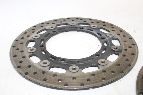 2002 YAMAHA YZF R6 FRONT LEFT RIGHT BRAKE ROTORS DISCS OEM