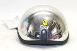 THH Motorcycle Head Helmet Chrome Medium
