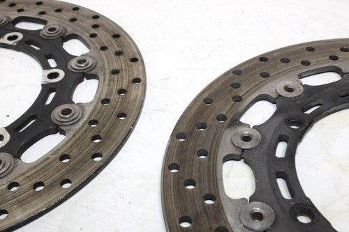 2002 YAMAHA YZF R6 FRONT LEFT RIGHT BRAKE ROTORS DISCS OEM