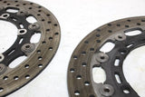 2002 YAMAHA YZF R6 FRONT LEFT RIGHT BRAKE ROTORS DISCS OEM
