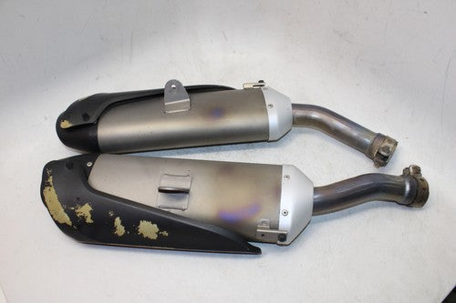 2008 Yamaha YZF R1 EXHAUST PIPE MUFFLER SLIP ON CAN SILENCER PAIR