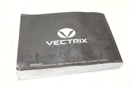 Maxi Scooter Vectrix Service Manual Book