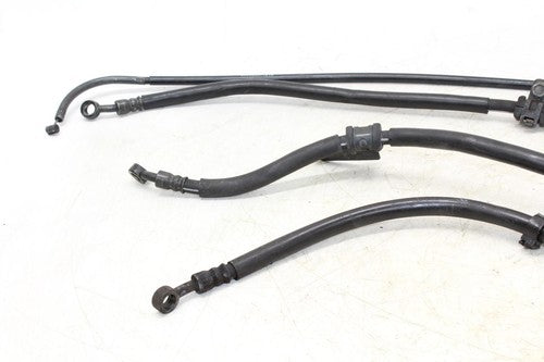 07-09 Yamaha Fz6 Front & Rear Brake Caliper Hoses Lines W/Clutch Cable OEM