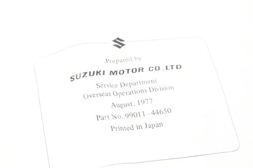 1978 Suzuki Gs400x Original Owners Manual Book