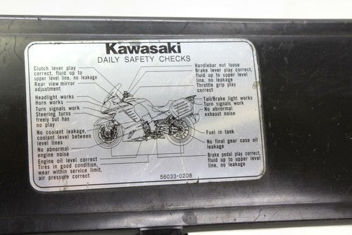 08-14 Kawasaki Concours 14 Zg1400a Abs Storage Tool Case OEM