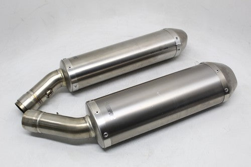 Ducati 1098 1098R 1198 848 EXHAUST PIPE MUFFLER Akrapovic Titanium Twin Silencer