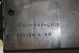 1992 Honda Nighthawk 750 Cb750 Rear Back Wheel Fender Mud Guard 80100-MS9-0100