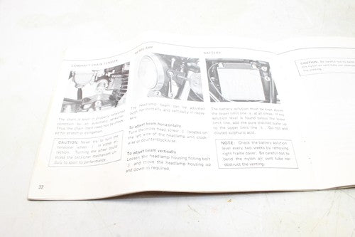 1978 Suzuki Gs400x Original Owners Manual Book
