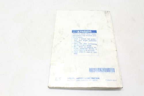2004 Suzuki Sv1000s Owner's Manual
