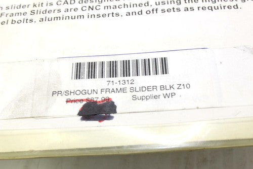 71-1312 PR/SHOGUN FRAME SLIDER BLK Z10