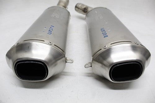 2008 Ducati 1098 848 EVO EXHAUST PIPE MUFFLER SLIP ON CAN SILENCER
