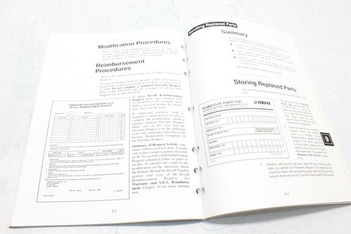 Yamaha Service Manual BOOK Warrantry& Y.E.S. Handbook 2003