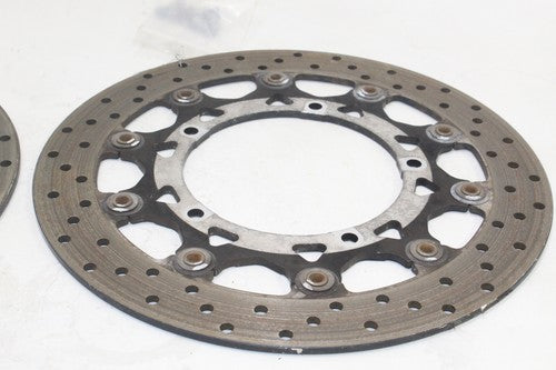 2003-05 Yamaha Yzf R6 Front Left Right Brake Rotors Discs 5sl-2581t-10-00 OEM