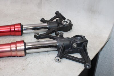 07-08 KAWASAKI NINJA ZX6R OEM FRONT FORKS SHOCK SUSPENSION SET PAIR