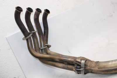 00-02 KAWASAKI NINJA ZX6R ZX600J OEM EXHAUST HEADER PIPES MANIFOLD W MUFFLER