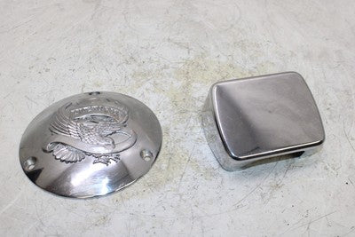 1994 HARLEY-DAVIDSON HERITAGE SOFTAIL CLASSIC FLSTC OEM CHROME COVER BRACKET PAI