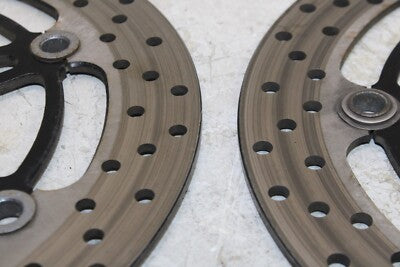 01-06 SUZUKI KATANA 750 GSX750F OEM FRONT LEFT RIGHT BRAKE ROTORS DISCS