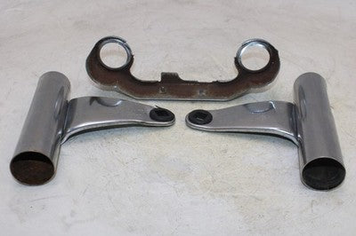 1980 YAMAHA XS850 OEM FRONT FORK COVERS BRACKETS