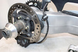 1999 TRIUMPH SPEED TRIPLE T509 OEM REAR SWINGARM BACK W ROTOR BRAKE CALIPER