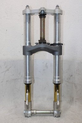 2003 DUCATI 999 OEM COMPLETE FRONT END FORKS SUSPENSION HANDLEBARS TRIPLE TREE