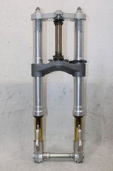 2003 DUCATI 999 OEM COMPLETE FRONT END FORKS SUSPENSION HANDLEBARS TRIPLE TREE
