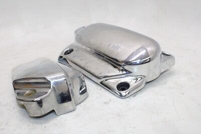 2002 YAMAHA V STAR 1100 XVS1100 OEM ENGINE SPROCKET COVER PAIR