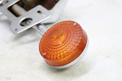 1982 HONDA CB900C OEM REAR TURN SIGNALS LIGHT INDICATORS PAIR W CHROME MOUNT