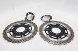 09-14 KAWASAKI VERSYS 650 KLE650CF OEM FRONT LEFT RIGHT BRAKE ROTORS DISCS