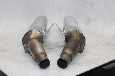 2005 DUCATI MONSTER 620 OEM EXHAUST PIPE MUFFLER SLIP ON CAN SILENCER PAIR