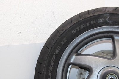 04-07 HONDA REFLEX SPORT 250 NSS250S OEM FRONT WHEEL RIM W TIRE