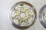 07-08 KAWASAKI ZZR600 ZX600J OEM FRONT LEFT RIGHT BRAKE ROTORS DISCS