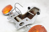 1982 HONDA CB900C OEM REAR TURN SIGNALS LIGHT INDICATORS PAIR W CHROME MOUNT