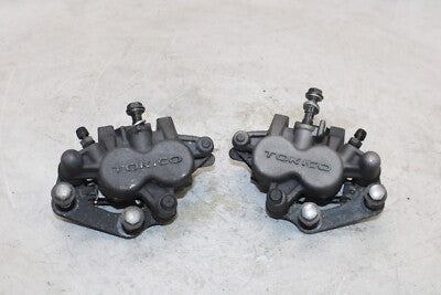 06-08 KAWASAKI NINJA 650R OEM RIGHT LEFT FRONT BRAKE CALIPER SET PAIR CALIPERS