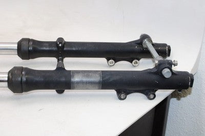 1981 KAWASAKI KZ550 OEM FRONT END COMPLETE SUSPENSION FORKS SHOCKS TRIPLE TREE