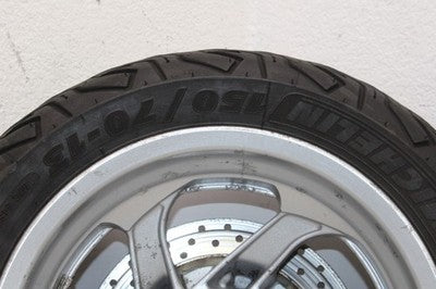 2006 YAMAHA MAJESTY 400 YP400 OEM REAR BACK WHEEL RIM W TIRE