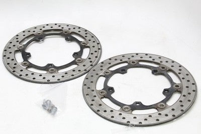 06-09 YAMAHA YZF R6S OEM FRONT BRAKE DISC ROTORS PAIR