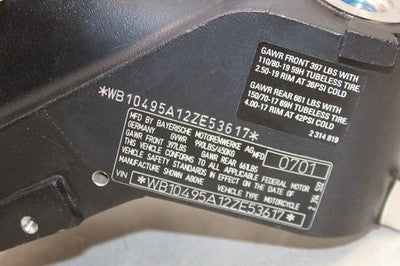 99-05 BMW R1150GS OEM FRONT UPPER FRAME MOUNT