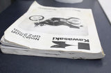1986-1987 KAWASAKI NINJA 250 EX250E OEM SERVICE MANUAL BOOK